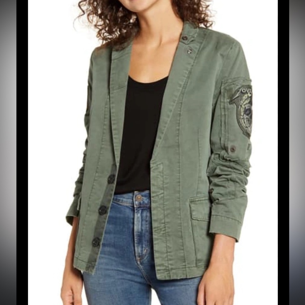 Zadig & Voltaire - Virginia Grunge jacket - Green Military Jacket - Size Large